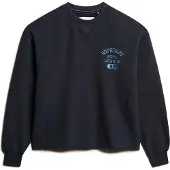 Superdry Sweatshirt 'Athletic' marinblå / mörkblå