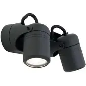 Orion Vägglampa utomhus Vision, dimbar, Svart, Aluminium / grå / zink, Utomhusvägglampa