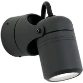 Orion Vägglampa utomhus Vision, dimbar, Svart, Aluminium / grå / zink, Utomhusvägglampa
