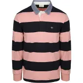 Gant Heavy Rugger Shied Poo Randig Marin Mörkbå Bå Rosa Storek