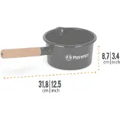 Petromax enamel saucepan PX-PANEN1-S black, 1 L