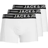 Jack & jones Boxershorts 'Sense' svart / vit