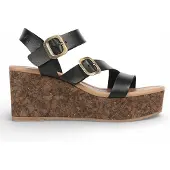 Blowfish Damer Svarta Kilkilade Remsa Espadrille Sandaler - Ali