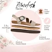 Blowfish Damer Cloud Silverfotsäng Remsande Platta Sandaler - Lance