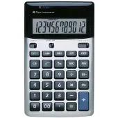 Texas TI-5018 SV Miniräknare Silver Display (ställen): 12 batteri, solcell (L x B) 170 mm x 105 mm