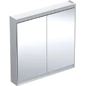 Geberit Spegelskåp ONE 2 lock 90x90x15 aluminium