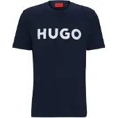 HUGO för män. 50467556 T-shirt Dulivio marinblå (XXL), Casual, Bomull, Kort ärm, Hållbar, Marino