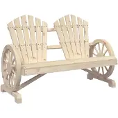 vidaXL Gungstol 2-sits adirondack massivt granträ