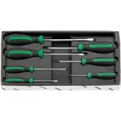 Stahlwille Drall + 4691/7 Skruvmejselset 7 Bitar
