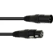 Eurolite DMX anslutningskabel [1x XLR-kontakt 3-polig - 1x XLR-kontakt 3-polig] 1 m