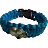 Övriga Tillverkare HLTD Paracordarmband Skull 20mm (Färg: Blå)