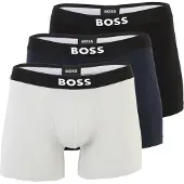 BOSS för män. 50544272 Set om 3 boxershorts i grå bomull med stretch (L), Hemkläder