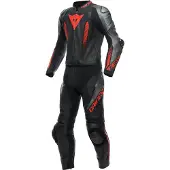 Dainese Laguna Seca 5 Herr 2-delad läderoverall Svart/Antracit/Röd 56 Herrar sort