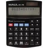 MAUL MTL 700 Bordsräknare Svart (B x H x D) 115 x 25 x 155 mm