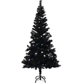 Plastgran med fot svart 120 cm PVC