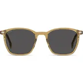 BOSS Transparent-beige sunglasses with grey lenses