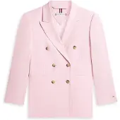 Tommy Hilfiger Timeless Wool Blend Relaxed Double Breasted Blazer