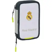 Real Madrid C.F. Vit Holdall - Idealisk för Skolmaterial och Pennfodral