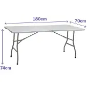 Marbueno Summer 10441 180x70x74 Cm Fällbart Campingbord