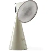 Tom Dixon Bordslampa POSE, dimbar, Aluminium / grå / zink, Vardagsrum / matsal, Syntetmaterial, Design, Bordslampa