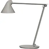 Louis Poulsen LED skrivbordslampa NJP, dimbar, Aluminium / grå / zink, Vardagsrum / matsal, Aluminium / grå / zink, Design, LED-bordslampa