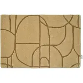 Classic collection Modern Abstract dörrmatta mustard