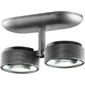 LIGHT-POINT Taklampor , Cosmo C2, dimbara, Grå, Vardagsrum, Aluminium, Design