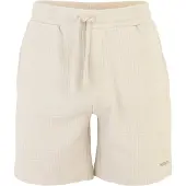 HUGO Waffle-structured pyjama shorts with embroidered logo