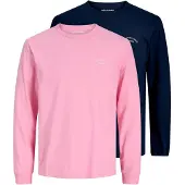 Jack & jones Junior T-shirt 'JJCollege' marinblå / rosa