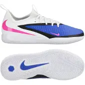 Nike Phantom 6 Academy Low Cut IC Attack - Blå/Pink Blast/Vit Barn - Inomhus (IC), storlek 33