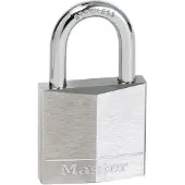 Master Lock Rostfritt Stål Mässing Förkromad Hänglås Med Bygel