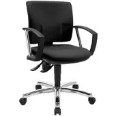 Topstar Kontorsstol Pro 30 krom PU39AG20 Tyg svart Ram krom (PU39AG20)