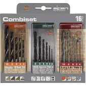 Alpen 801003100 legerad 16 delar Borr- & bitssats