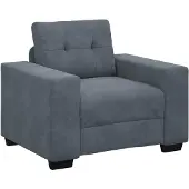 vidaXL Mörkgrå fåtölj 100x78x80 cm sammet 4105099