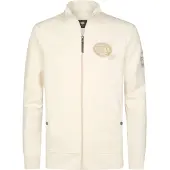 Petrol Industries Sweatjacka camel / vit