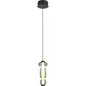 TRIO Lighting Glas pendellampa Minerva, dimbar, Multifärgad, Vardagsrum / matsal, Glas, Pendellampa