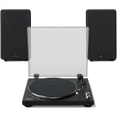 Kanto Audio Kanto OBI3 Turntable with Kanto Ora Speakers Matte Black