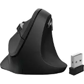 Hama Ergonomisk mus Trådlös Optisk Svart 6 Knappar 1800 dpi Ergonomisk