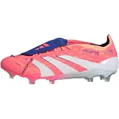 Adidas Predator Elite Fold-over Tongue Fg Coral Blaze - Orange/vit/beam Orange - Gräs (Fg), storlek 48
