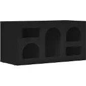 vidaXL TV-skåp Svart 80 x 35 x 40 cm Konstruerat trä
