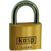 Kasp K12540A2 Hänglås 40 mm Lika låsning Guldgul Nyckel