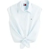 Tommy Hilfiger Tommy Jeans Relaxed Fit Sleeveless Tie Front Shirt