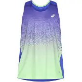 Asics Road Fade Sleeveless Shirt Blue Green, Size M