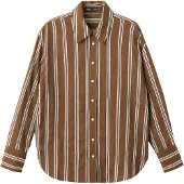 Mango Blus 'SALSI' brun / vit