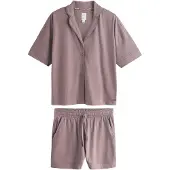 Next Kort pyjamas brun