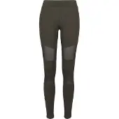 Urban Classics Leggings 'Tech Mech' oliv