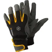 Tegera 9122, Arbetshandskar, Svart, Grå, Gul, Vuxen, Vuxen, Reptålig, Nylon, Polyester, Polyuretan