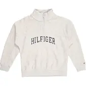 Tommy Hilfiger Logo Terry Quarter Zip Sweatshirt