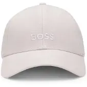 BOSS Linen cap with embroidered logo