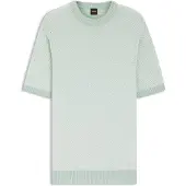 BOSS Strik T-shirt Kantonio Aqua Blå Ljusblå Grön Turkos Storlek